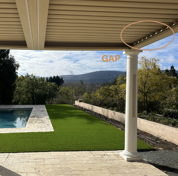Comparison of gap and gapless louvers